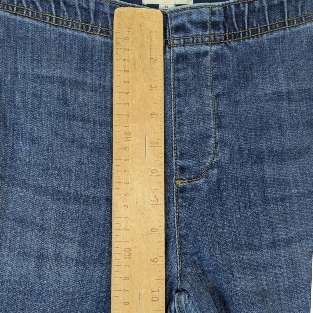 Pilcro Anthropologie Womens XS Blue Pull On‎ High Rise Cropped Flare Jeans - Picture 7 of 9